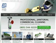 Tablet Screenshot of pacificbuildingcare.com